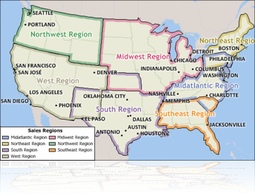 Non-topological Districts Map