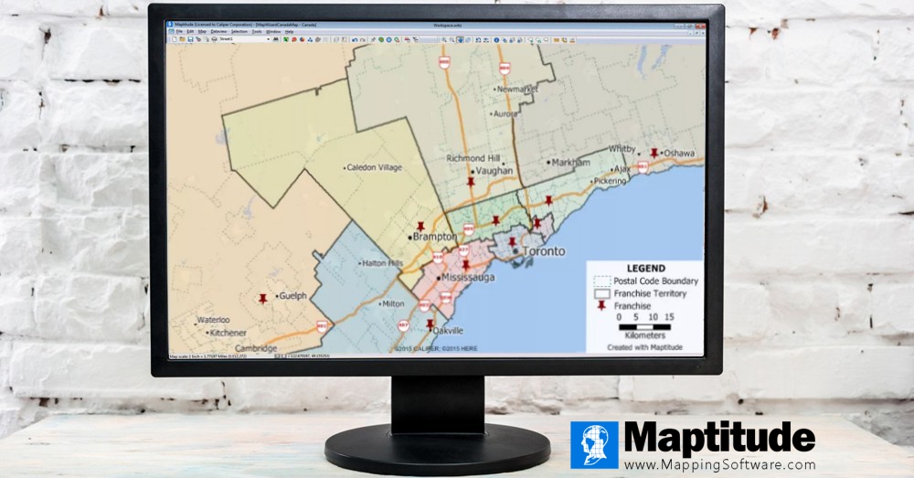 The territory mapper can build custom sales territories