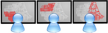 Maptitude enterprise mapping software allows simultaneous editing