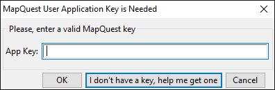 Application Key Promt