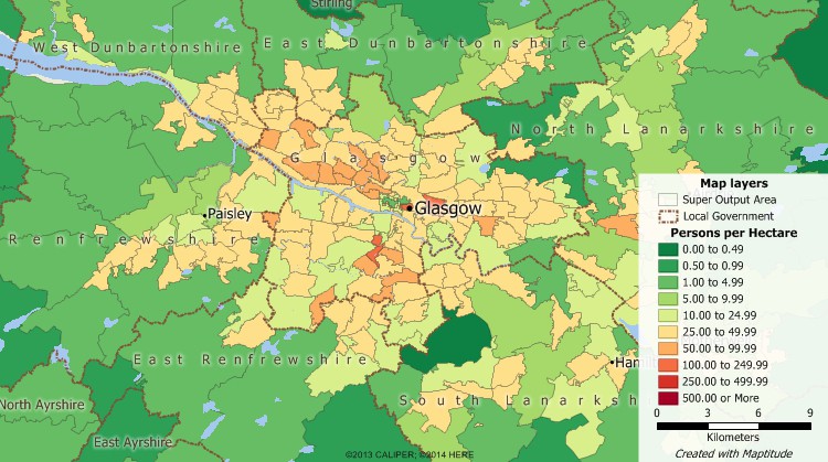 Census Output Area Map Uk Census Software - Uk Census Data Mapping