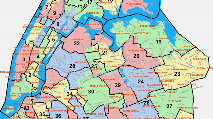 Mapping council districts with Maptitude
