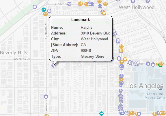 Business location map created with Maptitude Data Axle Genie alternative