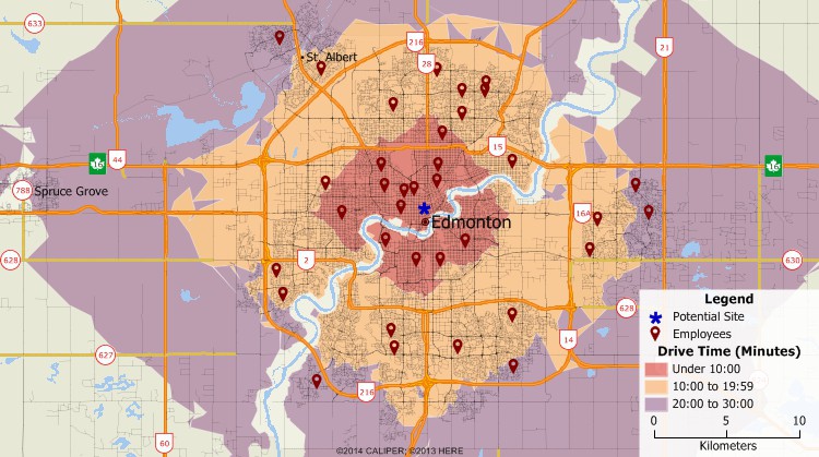 Canada Site Selection Mapping Software Site Selection Analysis