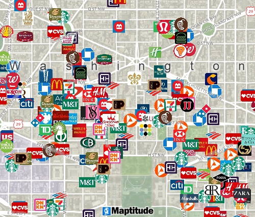 Map tools for locating your data on a map