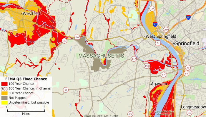 Maptitude FEMA Q3 Flood Data Map