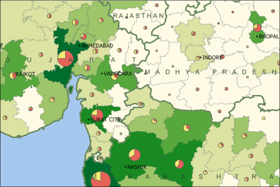 Maptitude India Heat Map