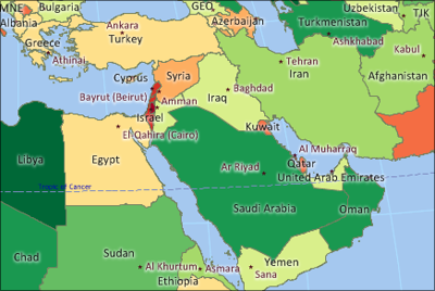 Maptitude Middle East Map