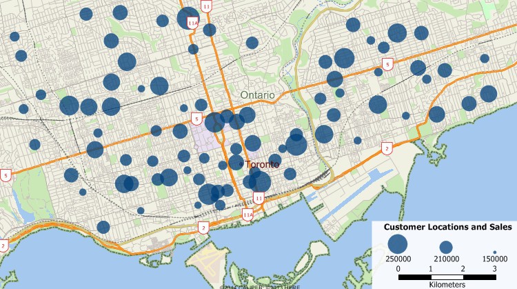 Geocode Canadian addresses with Maptitude street-level geocoding software