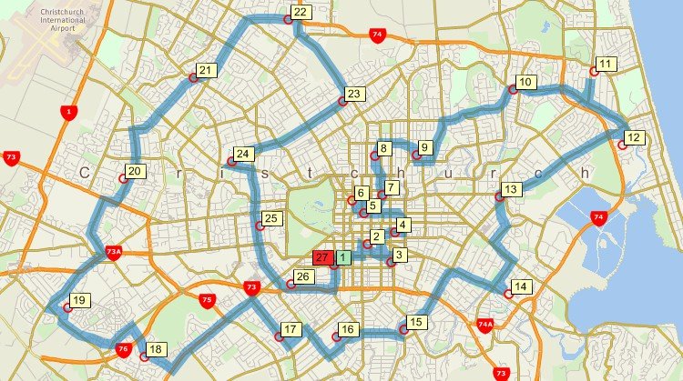 Optimize delivery routes that service a number of locations with Maptitude C2Logix replacement