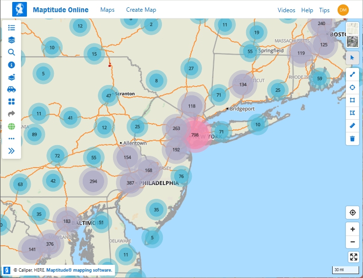 Mapline Replacement - Maptitude Online SaaS 