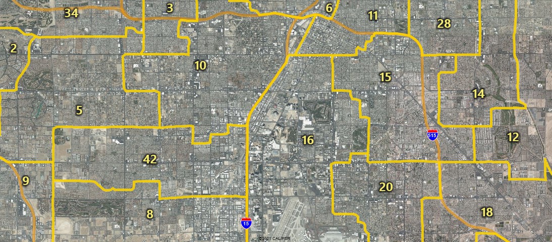 Nevada Legislature Districts Map