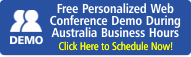 Schedule Web Conference Demo During Australia Business Hours