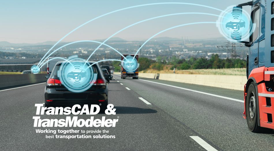 Modeling connected vehicles in TransModeler
