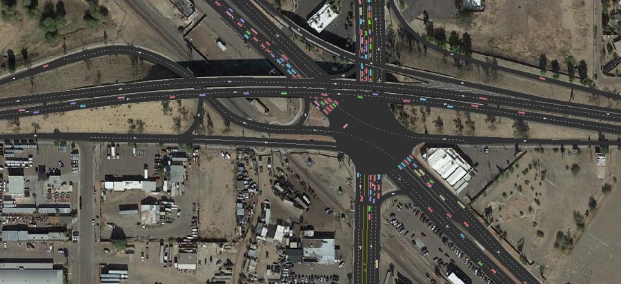 TransModeler lane-level GIS mapping