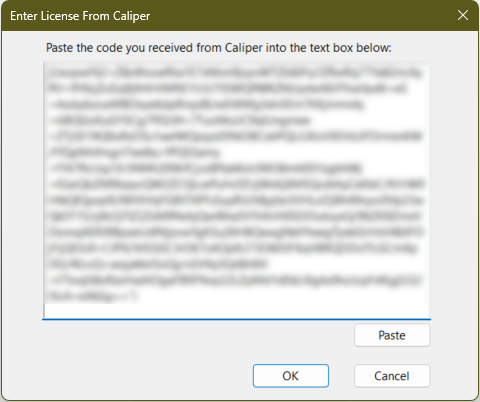 Paste license authorization