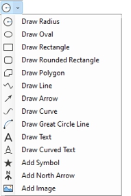 Freehand Drawing Tools drop-down