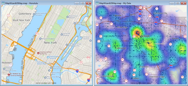 Create-a-Map Wizard maps