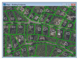 Map editing window with building