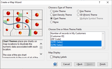 Create-a-Map Wizard theme options