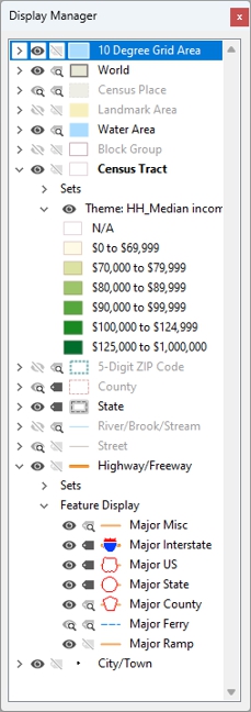 Maptitude Display Manager
