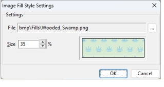 Image Fill Style Settings Dbox