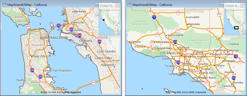 Overview window map recentering