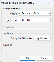 Merge by Value dialog box