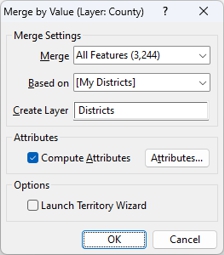 Merge by Value dialog box