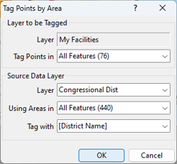 Tag Points by Area dialog box