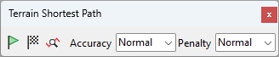 Terrain Shortest Path toolbar