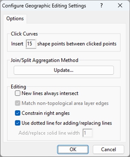 Configure Geographic Editing Settings