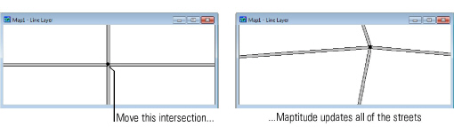 Map editing with automatic street