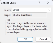 Choose Layers dialog box