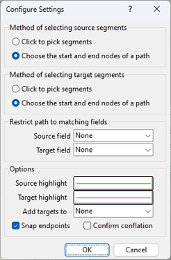 Configure conflate settings Dbox