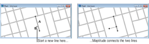 Map Layer connecting lines