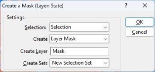Create a Mask dialog box