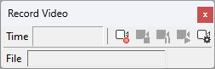 Record Video toolbar