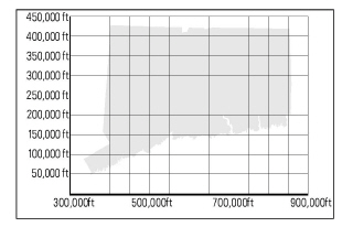 Grid overlay on map area