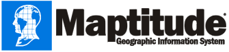 Maptitude logo with globe