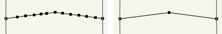 Line simplify before and after