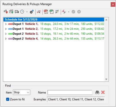 Routing Deliveries & Pickups Manager
