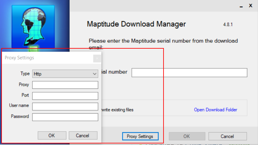 How do I configure the Download Manager to work with a Proxy Server? Download Manager.