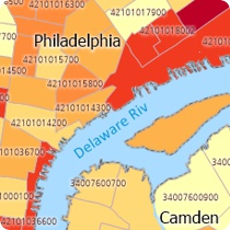 How do I map my Census Tract codes? Map of Census Tracts.