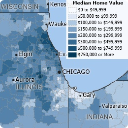 How Do I Open Maps of the New U.S. Demographics in Maptitude? Map of Median Home Value.