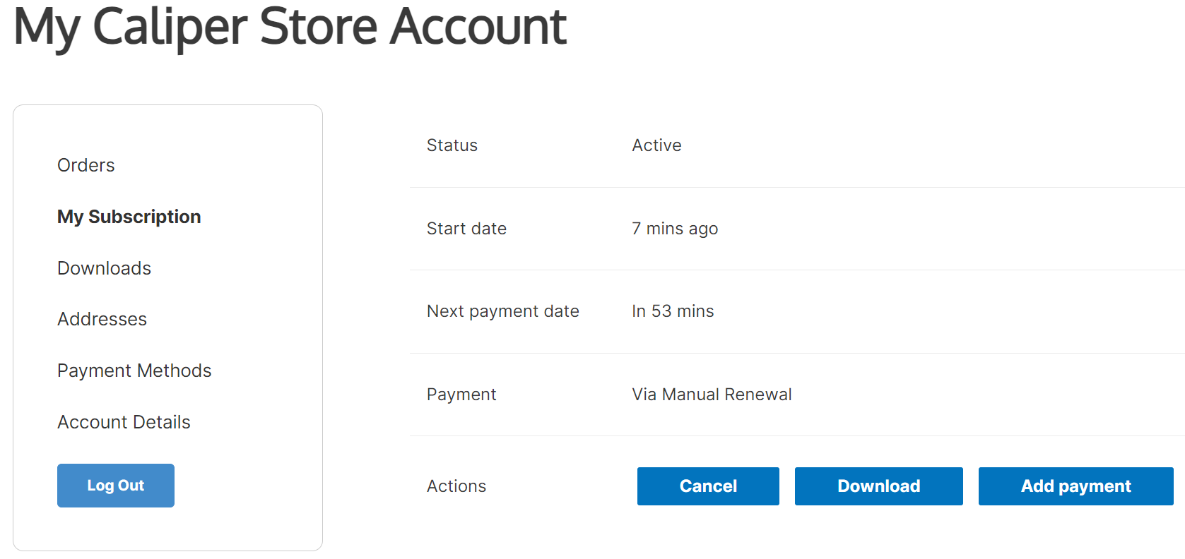 How Do I Add Users to, Renew, or Cancel My Subscription? Store Account Page.