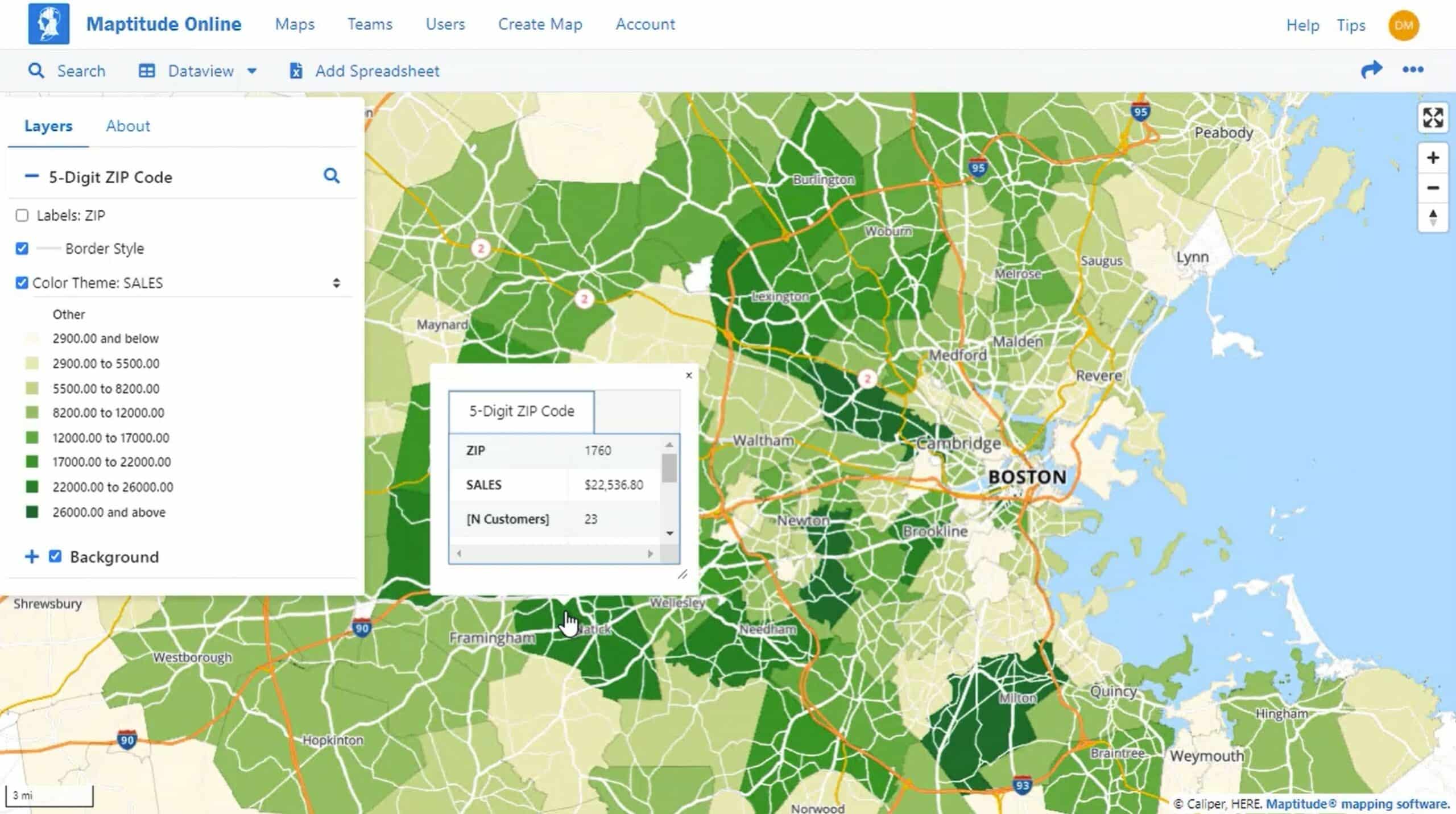 Mapping Your Data with Maptitude Online SaaS