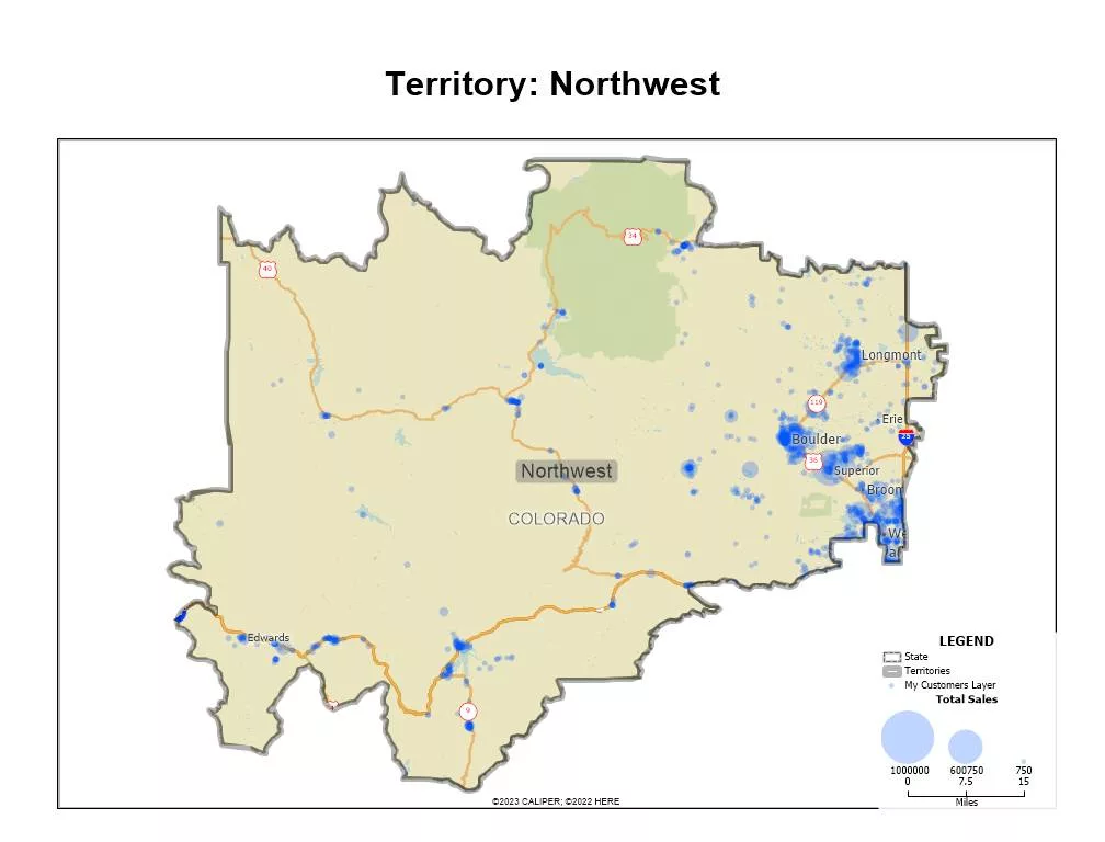 How Can I Create Reports With Mapping Software? Automated Area Layout Report with Territories.