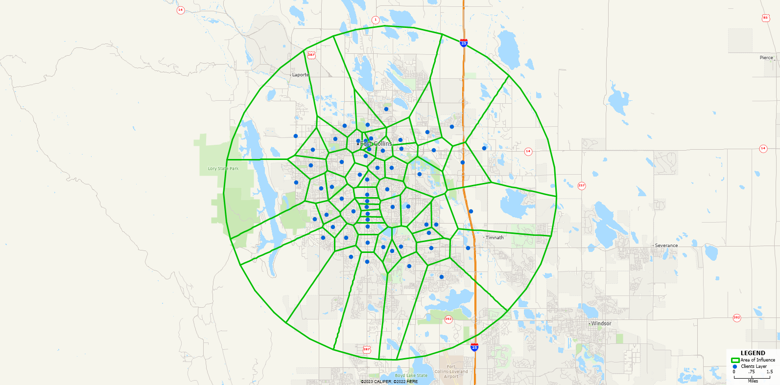 How Can I Create Simple Territories for Each of My Locations? Map of Influence Areas.