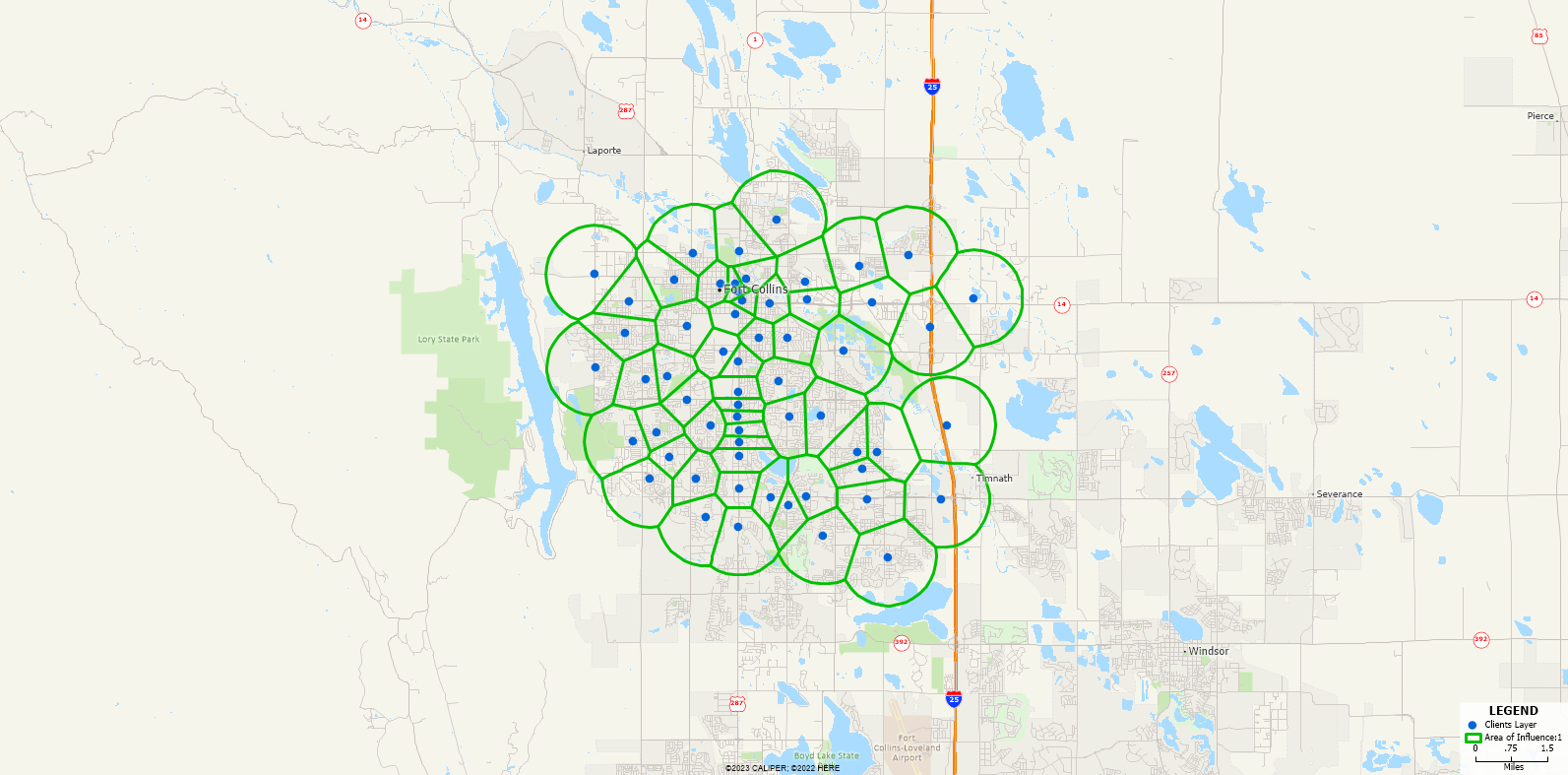 How Can I Create Simple Territories for Each of My Locations? Map of Simple Territories